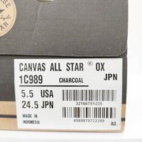 CONVERSE 未使用品 オールスター 24.5cm 1C989 ローカット スニーカー グレー レディース コンバース【中古】4-1216G◎