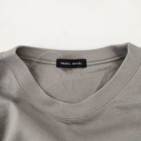 TRAVAIL MANUEL ハイツイスト天竺L/Sプルオーバー 定価12100円 長袖Ｔシャツ グレー レディース トラバイユマニュアル【中古】4-1129M♪