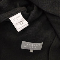 MARGARET HOWELL SOFT WOOL TWILL 578-3220003 サイズ1 ジャケット ブルゾン 23AW ブラック レディース マーガレットハウエル【中古】4-1123T♪