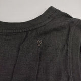 Heart Market リネン混 ノースリーブ ワンピース ブラック レディース ハートマーケット【中古】5-0602S∞