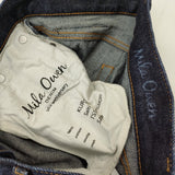 Mila Owen セルビッチテーパードデニムパンツ【手洗い可能】サイズ0 定価13970円 24SS ネイビー レディース ミラオーウェン【中古】4-1129G♪