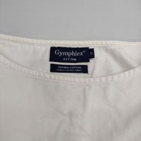 GYMPHLEX フレンチスリーブ プルオーバー J-1161 ブラウス シャツ ホワイト レディース ジムフレックス【中古】5-0602S∞