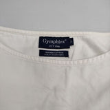 GYMPHLEX フレンチスリーブ プルオーバー J-1161 ブラウス シャツ ホワイト レディース ジムフレックス【中古】5-0602S∞