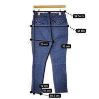 45R/45rpm 麦比古ストレッチ馬比女 定価30800円 ジョッパーズ デニムパンツ ネイビー レディース フォーティーファイブアールピーエム【中古】5-0303G∞