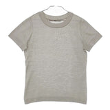 45R/45rpm シルクニットソーTシャツ 定価27500円 半袖 ニット グレー レディース フォーティーファイブアールピーエム【中古】5-0602S∞