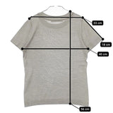 45R/45rpm シルクニットソーTシャツ 定価27500円 半袖 ニット グレー レディース フォーティーファイブアールピーエム【中古】5-0602S∞