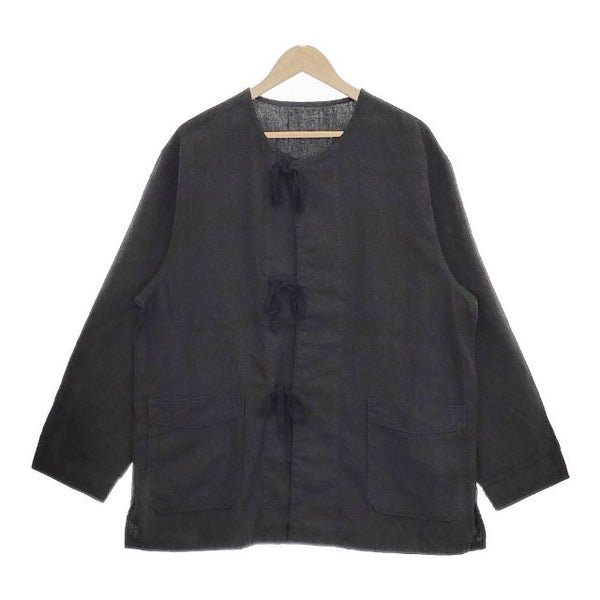 NEST ROBE CONFECT リネン スリーピングシャツ 02233-0005 サイズ3 ジャケット ブラック メンズ ネストローブコンフェクト【中古】5-0226M∞