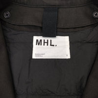 MHL. 595-1210502 PROOFED COTTON NYLON TWILL ダウンライナー付き ステンカラーコート Cグレー レディース エムエイチエル【中古】4-1129T♪