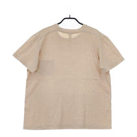 YAECA STOCK 39012 クルーネックポケットT 半袖Ｔシャツ カットソー ベージュ レディース ヤエカ【中古】5-0602S∞