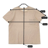 YAECA STOCK 39012 クルーネックポケットT 半袖Ｔシャツ カットソー ベージュ レディース ヤエカ【中古】5-0602S∞