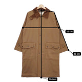 Traditional Weatherwear BARGATE 定価66000円 ステンカラーコート 22AW ブラウン レディース トラディショナルウェザーウェア【中古】4-1129T♪