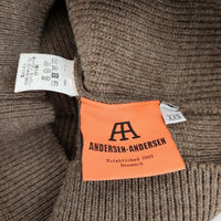 ANDERSEN-ANDERSEN クルーネックセーター ウール XXS イタリア製 ニット ブラウン レディース アンデルセンアンデルセン【中古】4-1126T♪