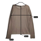 mina perhonen Ls8646 bocca コットン サイズ1 長袖Ｔシャツ カットソー ロンＴ カーキ レディース ミナペルホネン【中古】5-0316M∞