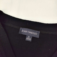 JOHN SMEDLEY ウール イギリス製 サイズS カーディガン ブラック レディース ジョンスメドレー【中古】5-0103T△