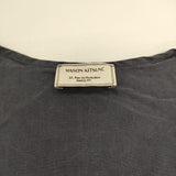 MAISON KITSUNE シルク リボン ノースリーブブラウス タンクトップ ネイビー レディース メゾンキツネ【中古】5-0602S∞