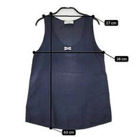 MAISON KITSUNE シルク リボン ノースリーブブラウス タンクトップ ネイビー レディース メゾンキツネ【中古】5-0602S∞