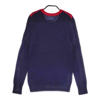 CLAUDIE PIERLOT ウール ドット柄 バイカラー EUM-5317 サイズ1 セーター ニット ネイビー レッド レディース クローディピエルロ【中古】5-0103T△