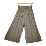 SCOTCLUB レーヨン イージー ガウチョパンツ カーキ レディース スコットクラブ【中古】5-0316M∞