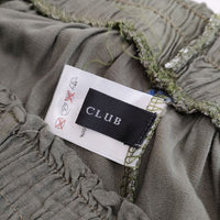 SCOTCLUB レーヨン イージー ガウチョパンツ カーキ レディース スコットクラブ【中古】5-0316M∞