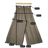 SCOTCLUB レーヨン イージー ガウチョパンツ カーキ レディース スコットクラブ【中古】5-0316M∞