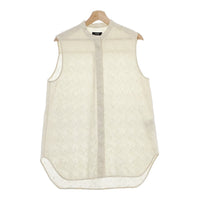 JOURNAL STANDARD L'essage シアージャガードノースリーブシャツ ブラウス 24SS アイボリー ジャーナルスタンダードレサージュ【中古】4-1129S♪