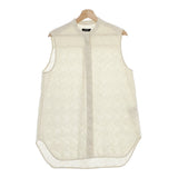 JOURNAL STANDARD L'essage シアージャガードノースリーブシャツ ブラウス 24SS アイボリー ジャーナルスタンダードレサージュ【中古】4-1129S♪