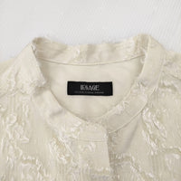 JOURNAL STANDARD L'essage シアージャガードノースリーブシャツ ブラウス 24SS アイボリー ジャーナルスタンダードレサージュ【中古】4-1129S♪