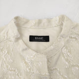 JOURNAL STANDARD L'essage シアージャガードノースリーブシャツ ブラウス 24SS アイボリー ジャーナルスタンダードレサージュ【中古】4-1129S♪