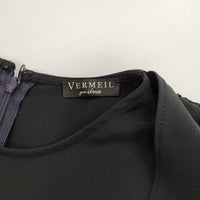 VERMEIL par iena Eポプリン ドレープオールインワン オールインワン ツナギ 23SS ブラック レディース ヴェルメイユパーイエナ【中古】5-0515S∞