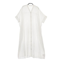 Jena espace merveilleux リネンライクリラックスワンピース 定価9900円 ワンピース ホワイト レディース ジェナエスパスメルヴェイユ【中古】5-0316S∞