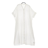 Jena espace merveilleux リネンライクリラックスワンピース 定価9900円 ワンピース ホワイト レディース ジェナエスパスメルヴェイユ【中古】5-0316S∞
