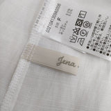Jena espace merveilleux リネンライクリラックスワンピース 定価9900円 ワンピース ホワイト レディース ジェナエスパスメルヴェイユ【中古】5-0316S∞