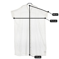 Jena espace merveilleux リネンライクリラックスワンピース 定価9900円 ワンピース ホワイト レディース ジェナエスパスメルヴェイユ【中古】5-0316S∞