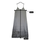 Spick and Span Noble サテンVネックキャミソールワンピース 定価23100円 24SS グレー レディース スピック＆スパン ノーブル【中古】4-1129S♪