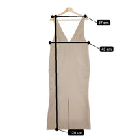 Spick and Span Noble ウールミルドVネックワンピース 定価19800円 サイズ38 23-040-240-7000-3-0 23AW ベージュ レディース スピック＆スパン ノーブル【中古】5-0103T△