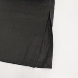 Plage Vネックノースリーブワンピース 定価27500円 リネン サイドスリット ワンピース 23SS ブラック レディース プラージュ【中古】5-0216S♪