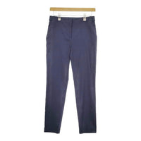 theory 新品 10-4106425 STRETCH OXFORD リネン混 スラックス パンツ ネイビー レディース セオリー【中古】5-0316M∞