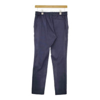 theory 新品 10-4106425 STRETCH OXFORD リネン混 スラックス パンツ ネイビー レディース セオリー【中古】5-0316M∞