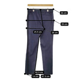 theory 新品 10-4106425 STRETCH OXFORD リネン混 スラックス パンツ ネイビー レディース セオリー【中古】5-0316M∞