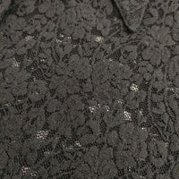 PROVOKE lace shirt レースシャツ ブラウス 長袖シャツ ブラック レディース プロヴォーク【中古】5-0316M∞