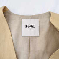 JOURNAL STANDARD L'essage コットンリネンノーカラーベスト 定価28600円 24SS イエロー ジャーナルスタンダードレサージュ【中古】4-1129M♪