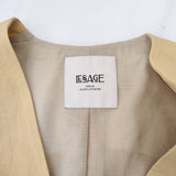 JOURNAL STANDARD L'essage コットンリネンノーカラーベスト 定価28600円 24SS イエロー ジャーナルスタンダードレサージュ【中古】4-1129M♪