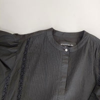 e'ternite' de Soi-e エテルニテドゥソワ レース使いスタンドカラーシャツワンピ ワンピース ブラック レディース【中古】5-0303M∞
