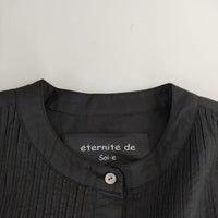 e'ternite' de Soi-e エテルニテドゥソワ レース使いスタンドカラーシャツワンピ ワンピース ブラック レディース【中古】5-0303M∞