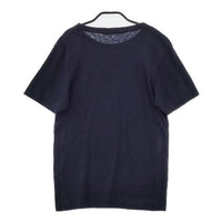 R&D.M.Co- FOODIE GOODIES コットンリネン 半袖Ｔシャツ カットソー ネイビー ホワイト レディース オールドマンズテーラー【中古】5-0515S∞