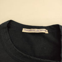 Charpentier de Vaisseau ノースリーブ コットンTシャツ カットソー タンクトップ ネイビー レディース シャルパンティエドゥヴェッソ【中古】5-0515S∞