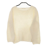 mina perhonen va8129 corona アルパカナイロンウールセーター サイズ38 ニット アイボリー レディース ミナペルホネン【中古】4-1126T♪