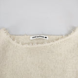 mina perhonen va8129 corona アルパカナイロンウールセーター サイズ38 ニット アイボリー レディース ミナペルホネン【中古】4-1126T♪