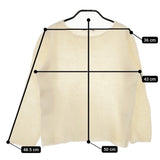 mina perhonen va8129 corona アルパカナイロンウールセーター サイズ38 ニット アイボリー レディース ミナペルホネン【中古】4-1126T♪