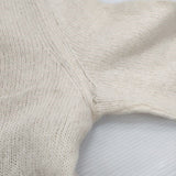 mina perhonen va8129 corona アルパカナイロンウールセーター サイズ38 ニット アイボリー レディース ミナペルホネン【中古】4-1126T♪